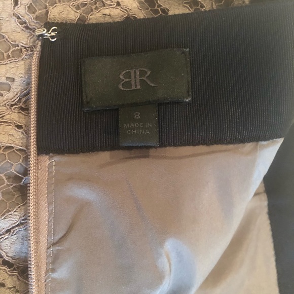 NWOT Banana Republic Lace Overlay Skirt, size 8, brown - Picture 7 of 10